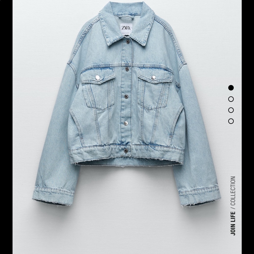Zara Denim Oversized Jacket